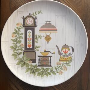 6 Vtg Melmac MCM 9" Dinner Plates Farmhouse 70s Brown EUC COTTAGECORE